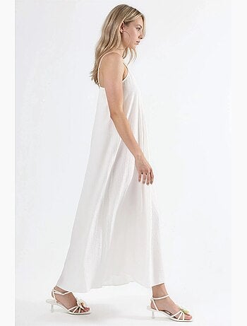 Abito midi a sottoveste con scollo a v busem