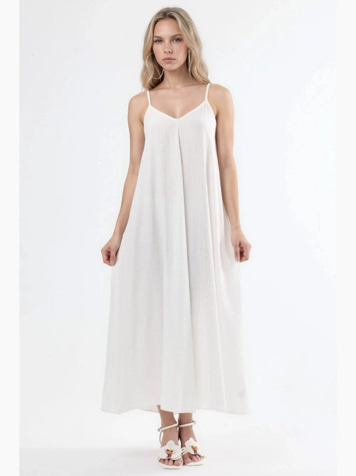 Abito midi a sottoveste con scollo a v busem - Kiabi