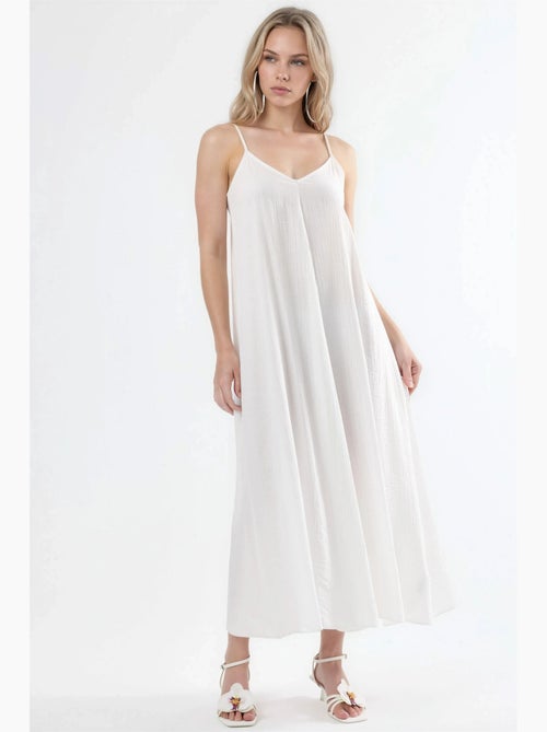 Abito midi a sottoveste con scollo a v busem - Kiabi