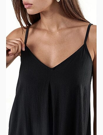 Abito midi a sottoveste con scollo a v busem