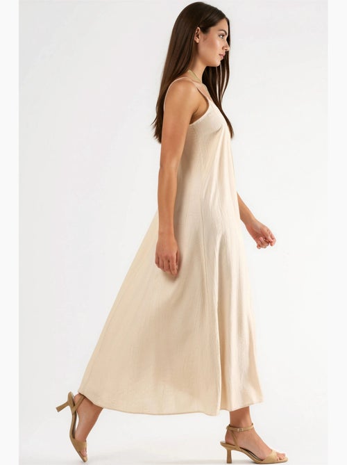 Abito midi a sottoveste con scollo a v busem - Kiabi