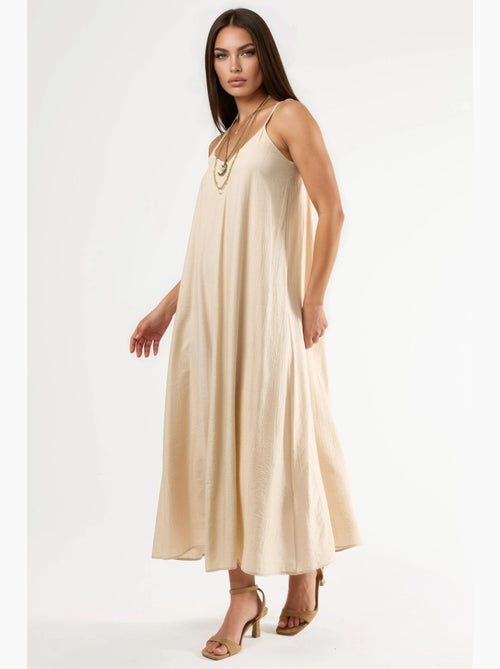 Abito midi a sottoveste con scollo a v busem - Kiabi