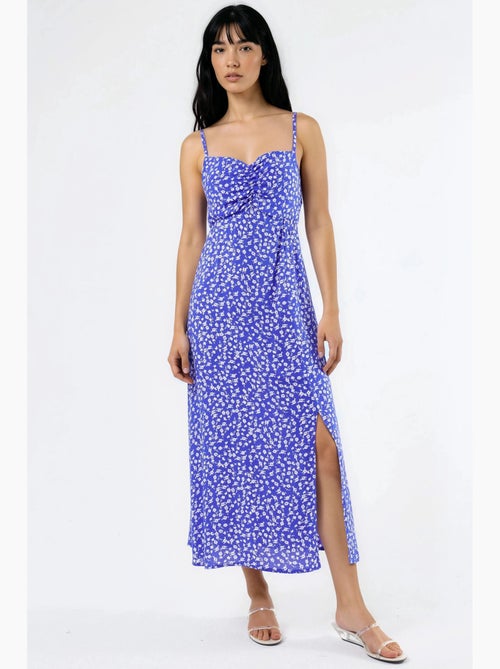 Abito midi a sottoveste floreale con scollo a cuore busem - Kiabi Abito midi a sottoveste floreale con scollo a cuore busem - Kiabi