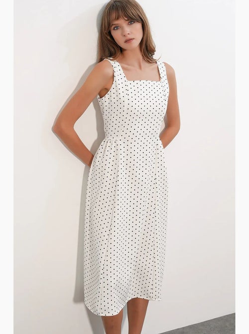 Abito midi a trapezio a pois bdart - Kiabi