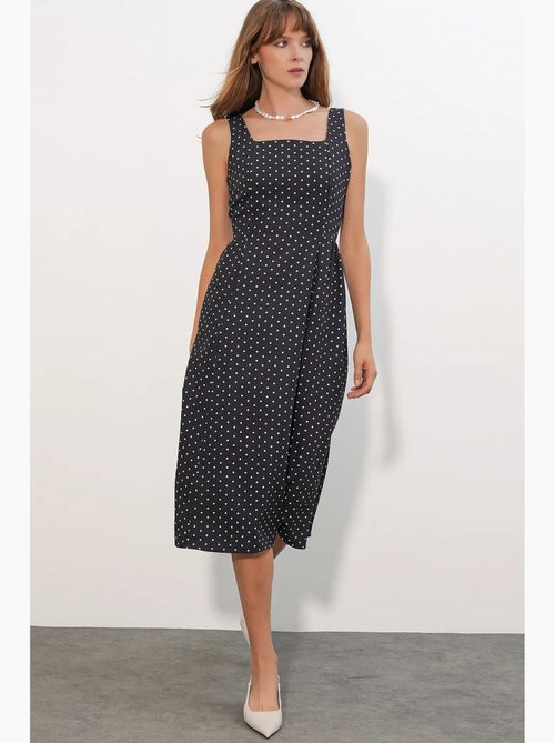 Abito midi a trapezio a pois bdart - Kiabi Abito midi a trapezio a pois bdart - Kiabi