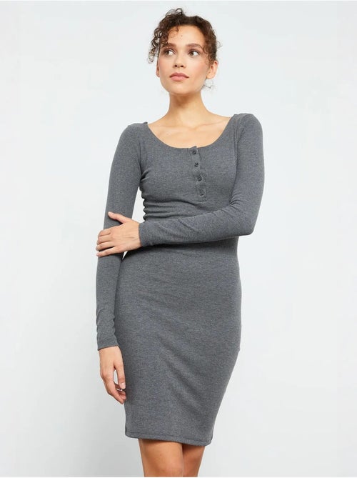 Abito midi aderente con girocollo tommy - Kiabi