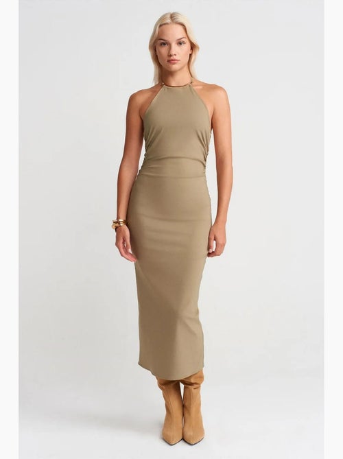 Abito midi aderente con scollo all'americana dilvin - Kiabi Abito midi aderente con scollo all'americana dilvin - Kiabi