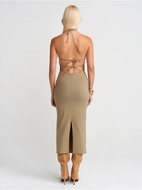 Abito midi aderente con scollo all'americana dilvin - Kiabi Abito midi aderente con scollo all'americana dilvin - Kiabi