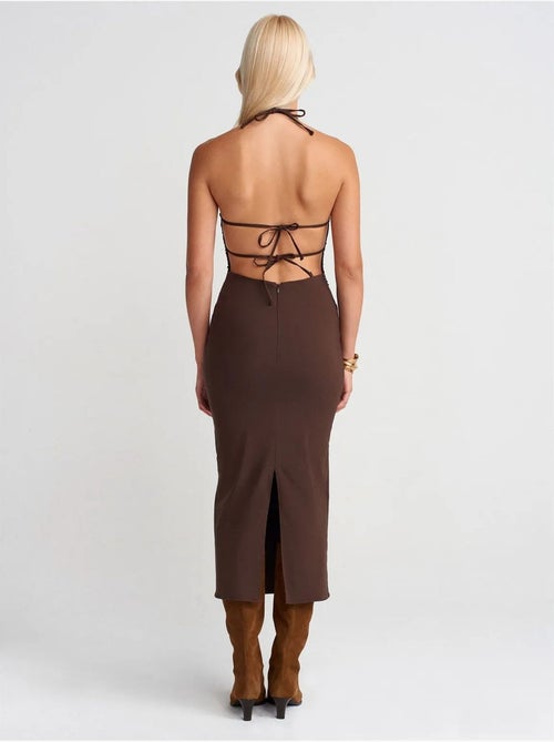 Abito midi aderente con scollo all'americana dilvin - Kiabi Abito midi aderente con scollo all'americana dilvin - Kiabi