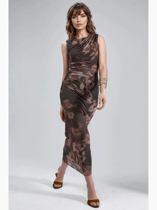 Abito midi aderente con stampa astratta busem - Kiabi Abito midi aderente con stampa astratta busem - Kiabi