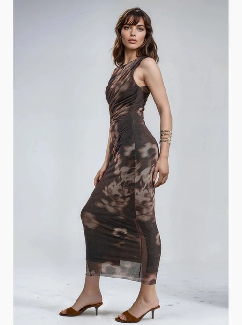 Abito midi aderente con stampa astratta busem - Kiabi Abito midi aderente con stampa astratta busem - Kiabi