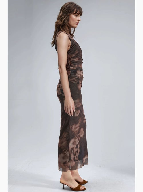 Abito midi aderente con stampa astratta busem - Kiabi Abito midi aderente con stampa astratta busem - Kiabi