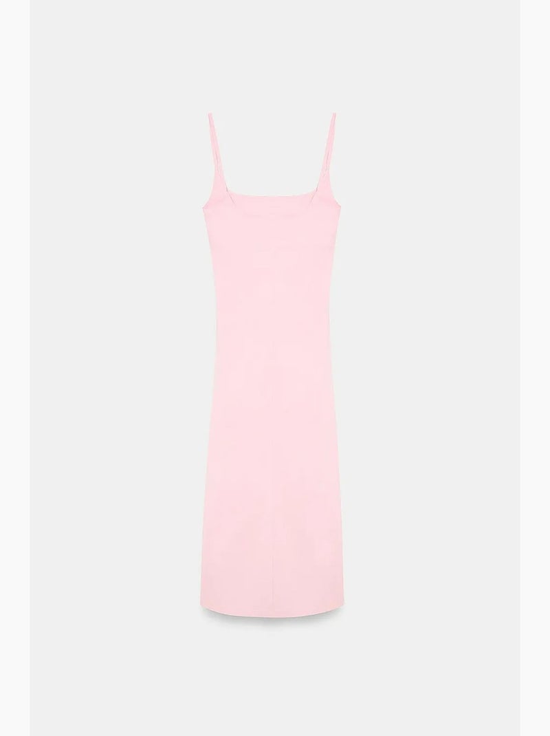 Abito midi aderente da donna senza maniche dilvin Rosa pallido - Kiabi