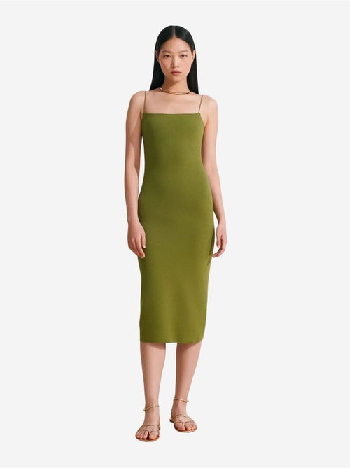 Abito midi aderente senza maniche con dettaglio cut-out dilvin - Kiabi Abito midi aderente senza maniche con dettaglio cut-out dilvin - Kiabi