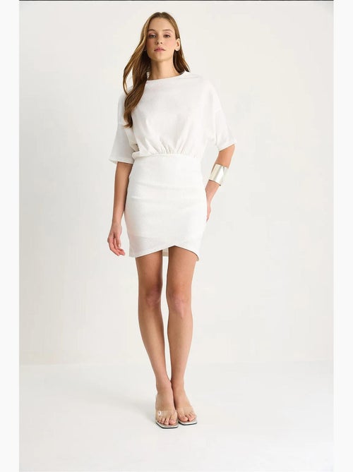 Abito midi bodycon con chiusura a zip lucci - Kiabi