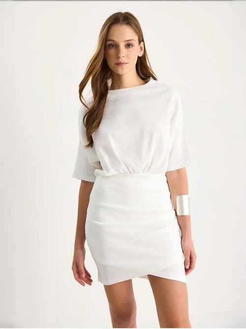 Abito midi bodycon con chiusura a zip lucci - Kiabi