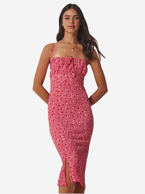 Abito midi bodycon floreale con spacco istanbul - Kiabi Abito midi bodycon floreale con spacco istanbul - Kiabi