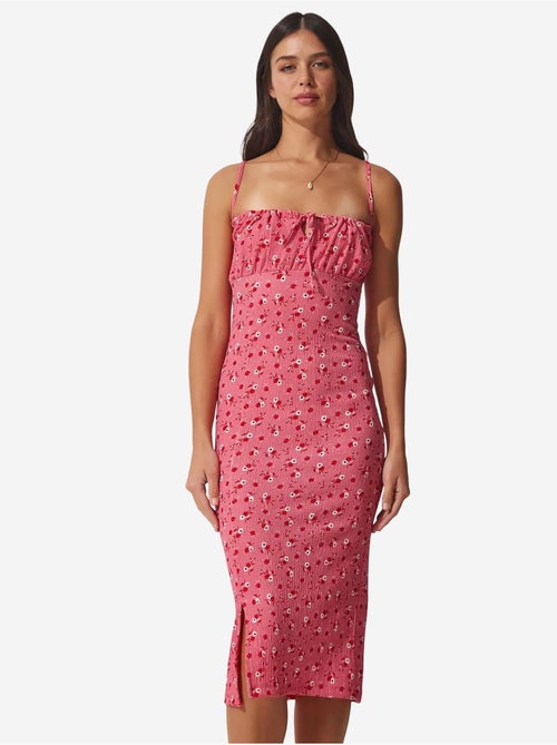 Abito midi bodycon floreale con spacco istanbul - Kiabi Abito midi bodycon floreale con spacco istanbul - Kiabi