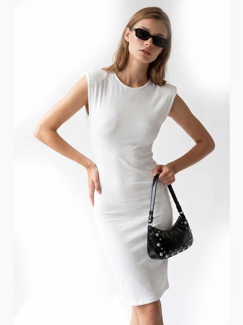 Abito midi bodycon senza maniche a coste mixray - Kiabi