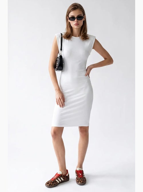 Abito midi bodycon senza maniche a coste mixray - Kiabi