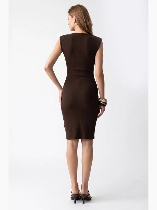 Abito midi bodycon senza maniche a coste mixray - Kiabi