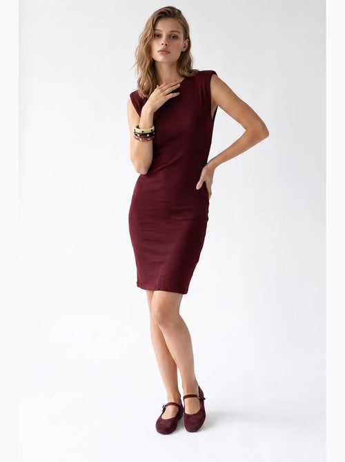 Abito midi bodycon senza maniche a coste mixray - Kiabi Abito midi bodycon senza maniche a coste mixray - Kiabi