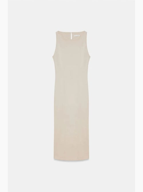 Abito midi bodycon senza maniche con spacco dilvin - Kiabi Abito midi bodycon senza maniche con spacco dilvin - Kiabi