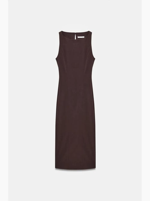 Abito midi bodycon senza maniche con spacco dilvin - Kiabi Abito midi bodycon senza maniche con spacco dilvin - Kiabi