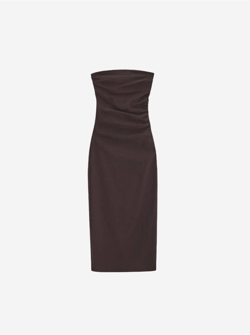 Abito midi bodycon senza spalline con spacco dilvin - Kiabi Abito midi bodycon senza spalline con spacco dilvin - Kiabi