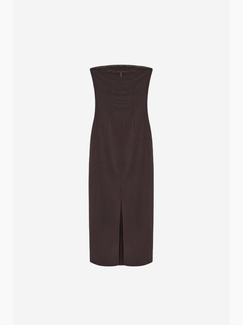 Abito midi bodycon senza spalline con spacco dilvin - Kiabi Abito midi bodycon senza spalline con spacco dilvin - Kiabi