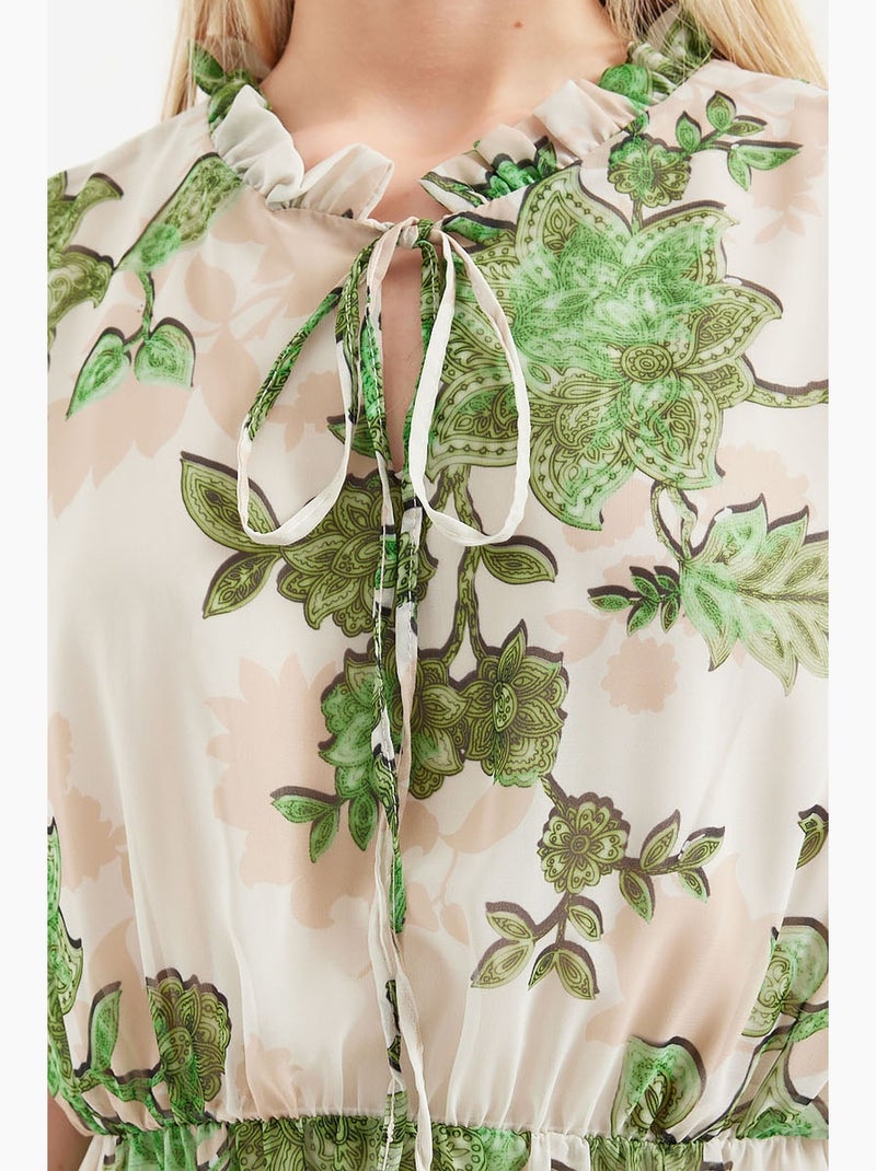 Abito midi con dettaglio fiocco bdart Verde - Kiabi