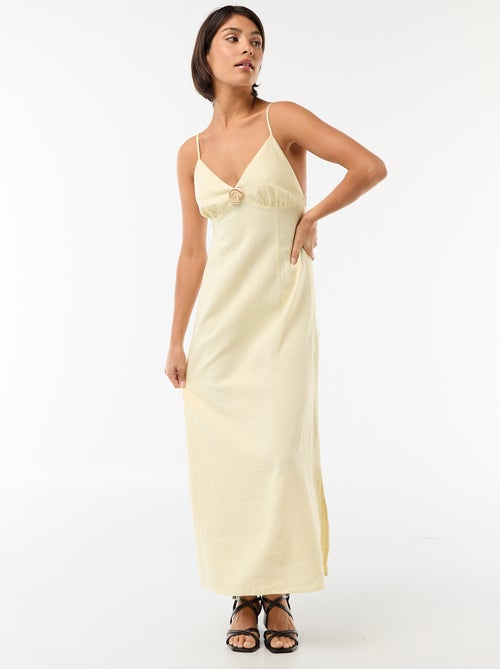 Abito midi con dettaglio gioiello al collo - Kiabi