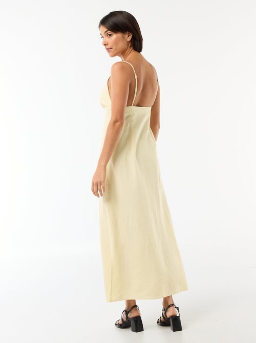 Abito midi con dettaglio gioiello al collo - Kiabi