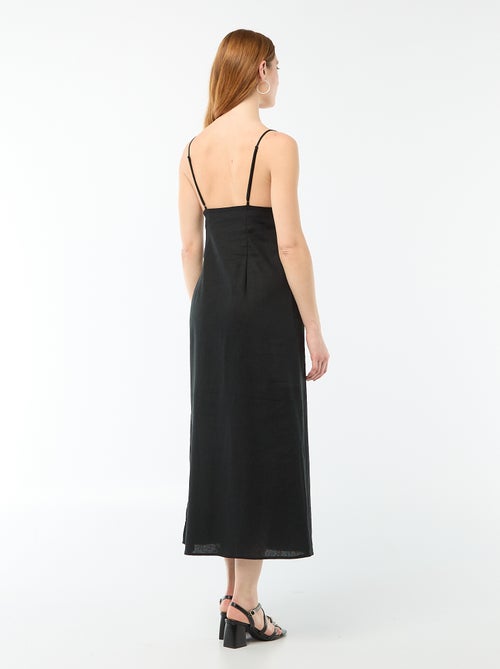 Abito midi con dettaglio gioiello al collo - Kiabi