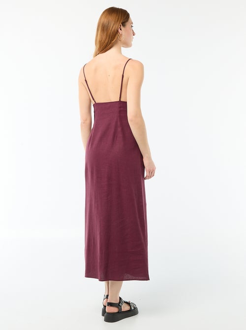 Abito midi con dettaglio gioiello al collo - Kiabi