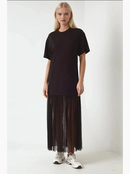 Abito midi con gonna in tulle pika collection hiccup - Kiabi Abito midi con gonna in tulle pika collection hiccup - Kiabi