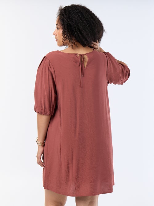 Abito midi con maniche a palloncino - Kiabi