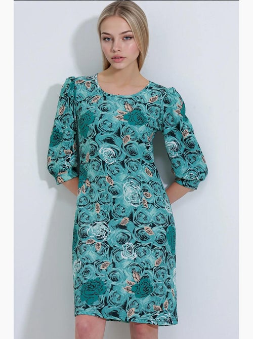 Abito midi con motivo sage rose bdart - Kiabi Abito midi con motivo sage rose bdart - Kiabi
