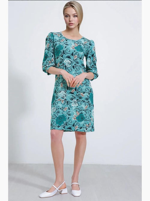 Abito midi con motivo sage rose bdart - Kiabi Abito midi con motivo sage rose bdart - Kiabi