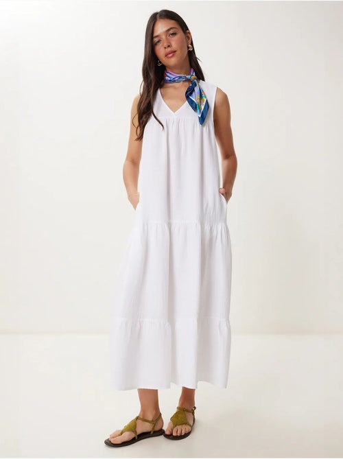 Abito midi con scollo a v e volant istanbul - Kiabi Abito midi con scollo a v e volant istanbul - Kiabi