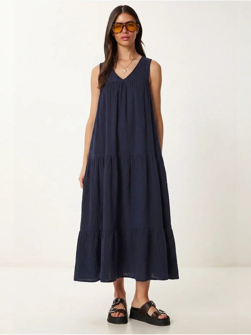 Abito midi con scollo a v e volant istanbul - Kiabi Abito midi con scollo a v e volant istanbul - Kiabi