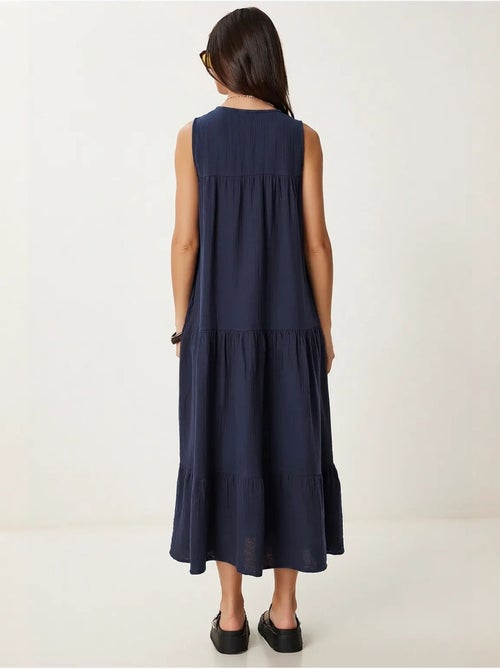 Abito midi con scollo a v e volant istanbul - Kiabi Abito midi con scollo a v e volant istanbul - Kiabi