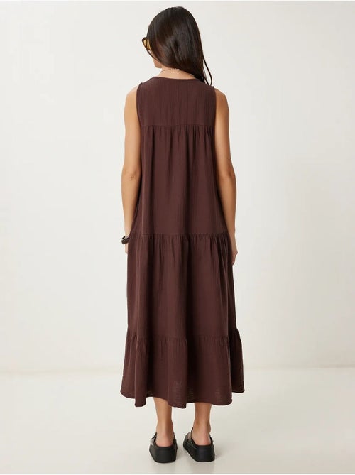 Abito midi con scollo a v e volant istanbul - Kiabi Abito midi con scollo a v e volant istanbul - Kiabi