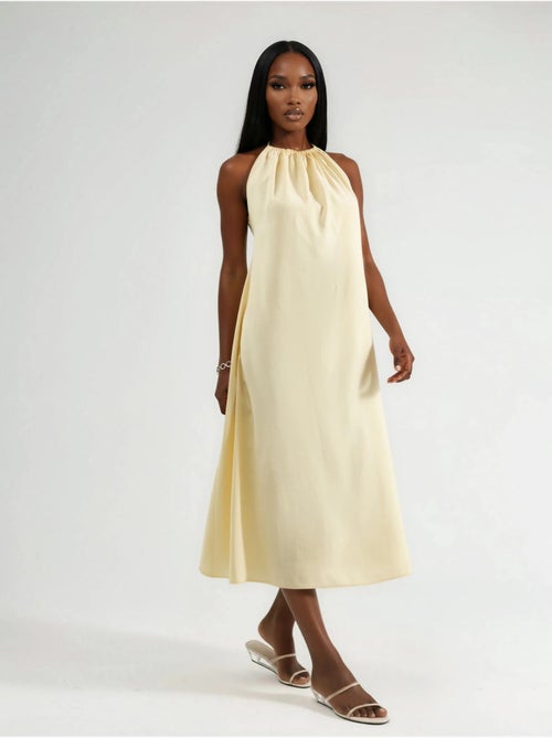 Abito midi con scollo all’americana busem - Kiabi Abito midi con scollo all’americana busem - Kiabi