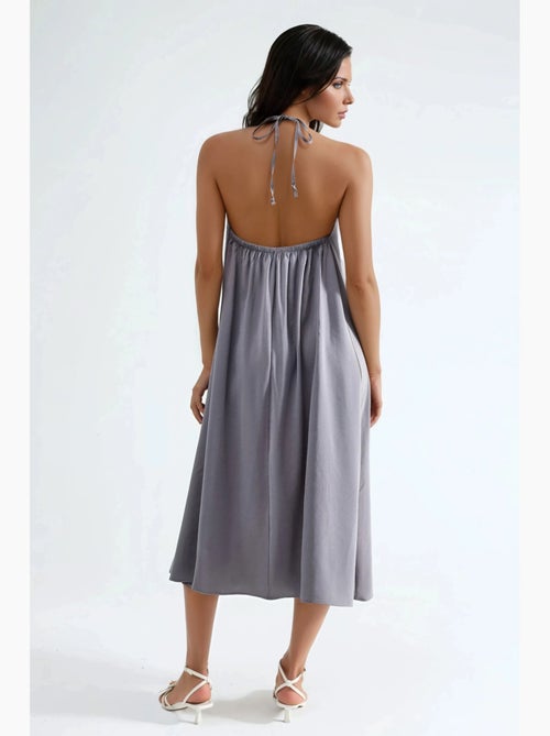 Abito midi con scollo all’americana busem - Kiabi Abito midi con scollo all’americana busem - Kiabi