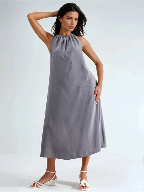 Abito midi con scollo all’americana busem - Kiabi Abito midi con scollo all’americana busem - Kiabi