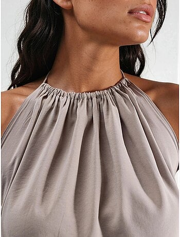 Abito midi con scollo all’americana busem