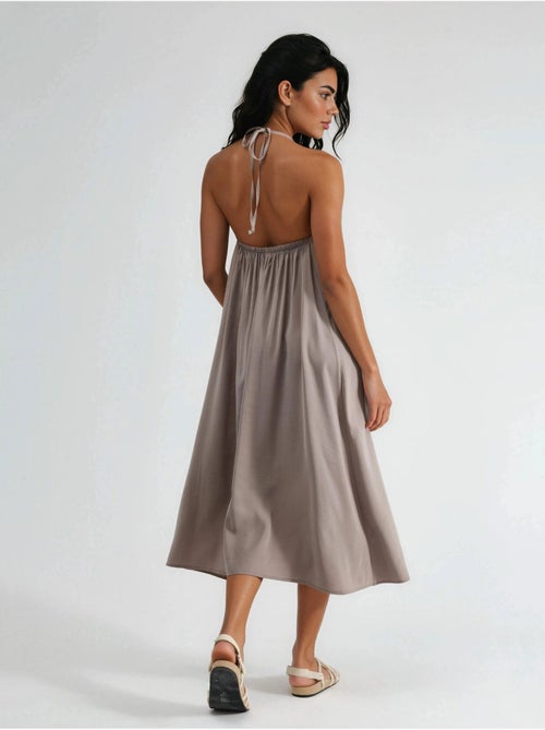 Abito midi con scollo all’americana busem - Kiabi Abito midi con scollo all’americana busem - Kiabi