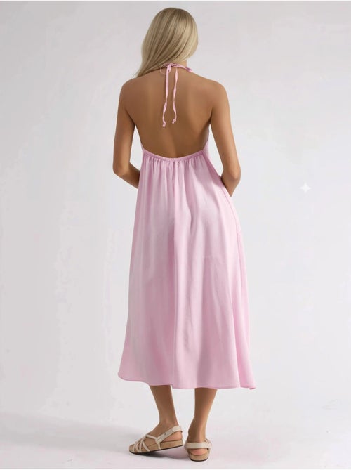 Abito midi con scollo all’americana busem - Kiabi Abito midi con scollo all’americana busem - Kiabi