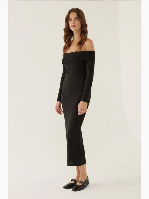 Abito midi con spalle scoperte hiccup - Kiabi Abito midi con spalle scoperte hiccup - Kiabi